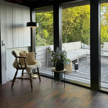 Ferienhaus Traditional Timber House In Mols Bjerge With View